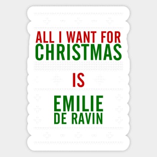 All I want for Christmas is Emilie de Ravin Sticker